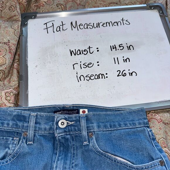 Levis Wedgie Fit Ankle Jeans Women 26 Measure 28x23 White Oak Cone Denim Raw Hem - Picture 11 of 11